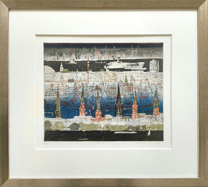 Behrendt, Falko, Hamburg I (9/30), 26,7x32,5, Farbradierung, 2007