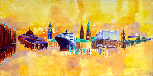 Linnenbrink, Peter, Hamburg, 70 x 140cm, Öl auf Leinwand