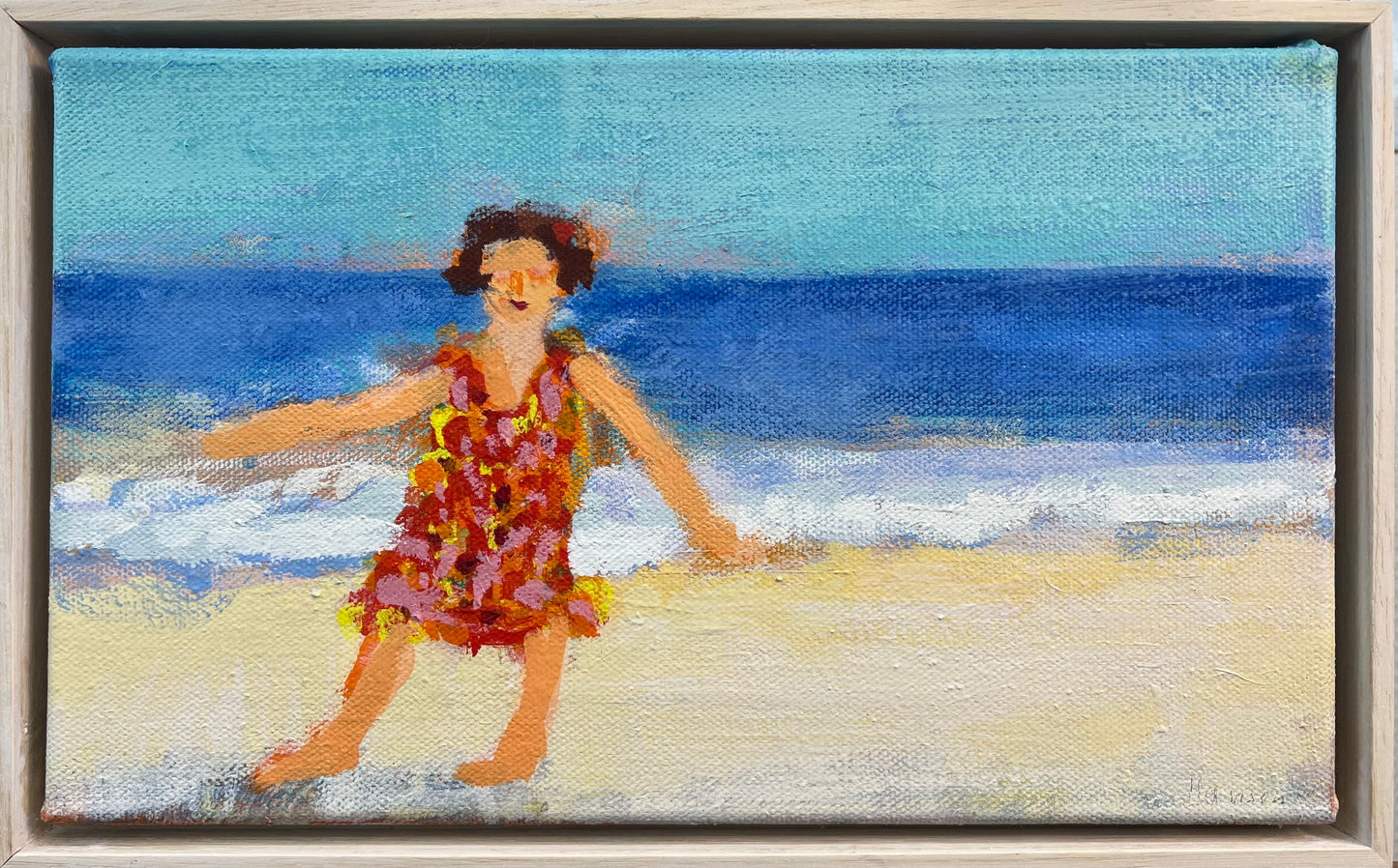 Hansen, Ulrike, Helena, 24 x 40cm, Eitempera auf Leinwand, incl. Künstlerrahmen, 2023