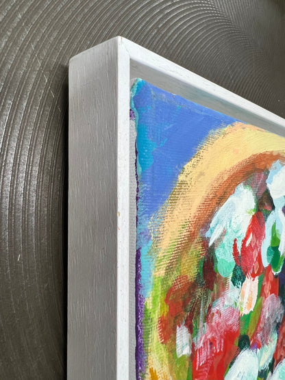 Hansen, Ulrike, Pizza, 2017, 24x30cm, Eitempera auf Leinwand