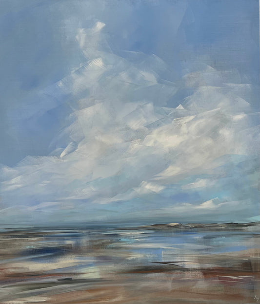 Ramm, Ines, High Sky I, 140 x 120cm, Acryl auf Leinwand
