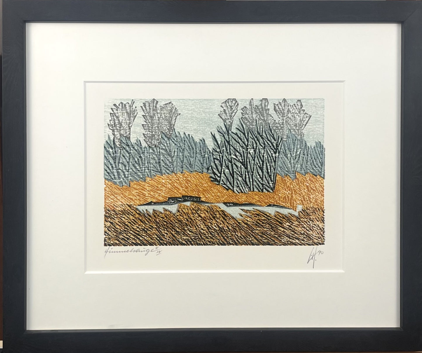 Hermanns, Gerhard, Himmelsauge, 16,3 x 23,5cm, X/XV, Holzschnitt, 1990