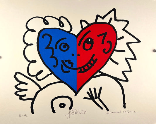 Büttner, Feliks, Himmel und Hölle, 38 x 46cm, e.a.