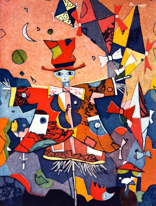 Hofmann, Gerhard, Herbst, 33,8 x 25,5cm, 13/120, Farbradierung, 1996