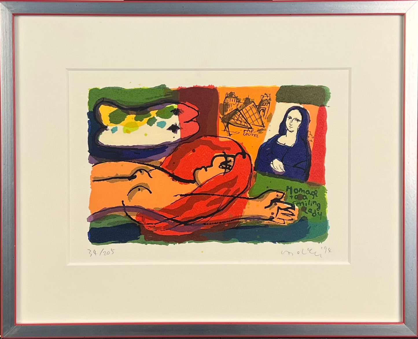 Leu, Michael, Homage to a smiling Lady, 19 x 28cm, 34/205, Serigrafie