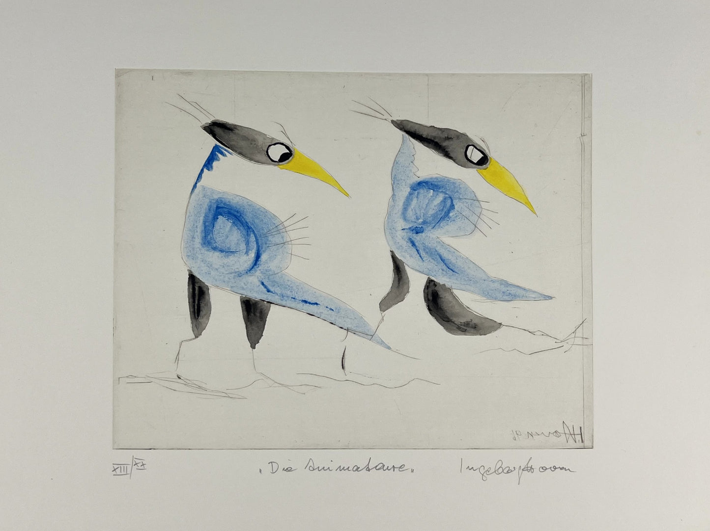 Hoven, Ingeborg, Die Animateure, 20 x 25cm, Radierung