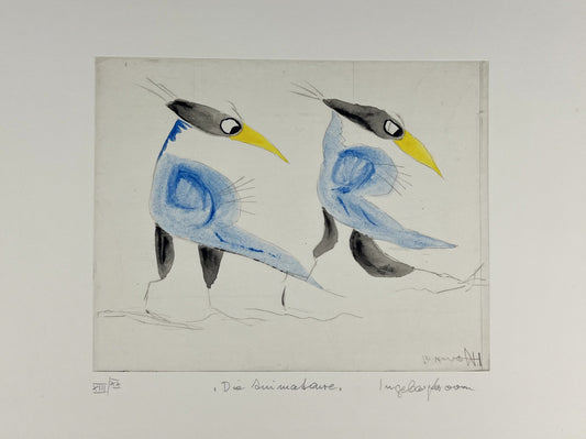 Hoven, Ingeborg, Die Animateure, 20 x 25cm, Radierung