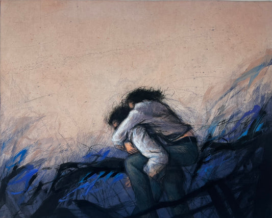 Wever, Peter, Huckepack, 53,2 x 64,7cm, 122/150, Radierung