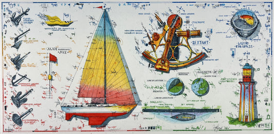Hunt, Leslie, The Pleasure of Cruising, 23,5 x 47,5cm, 112/150, Farbradierung