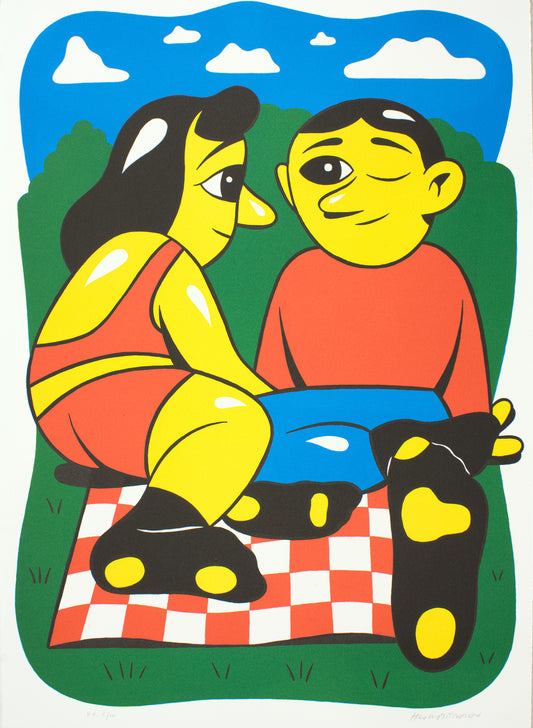 HuskMitNavn, Picnic, 70 x 50cm, 5/10, Lithografie