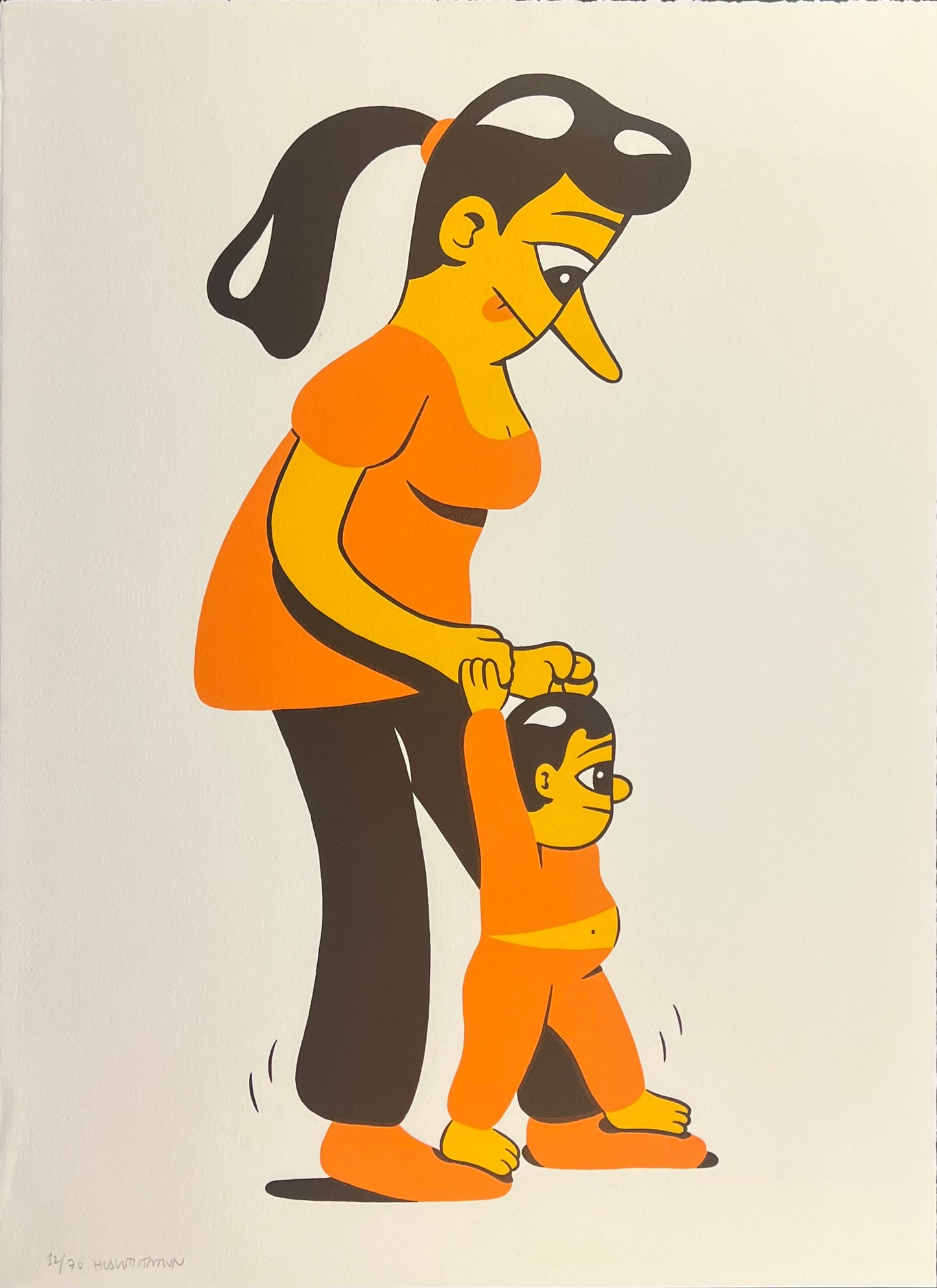 HuskMitNavn, Schuhe, 68,5 x 50cm, 32/70, Lithografie