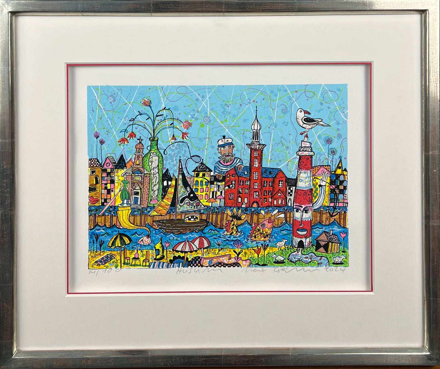 Grimm, Max, Husum, 21 x 30cm, 14/100, Siebdruck