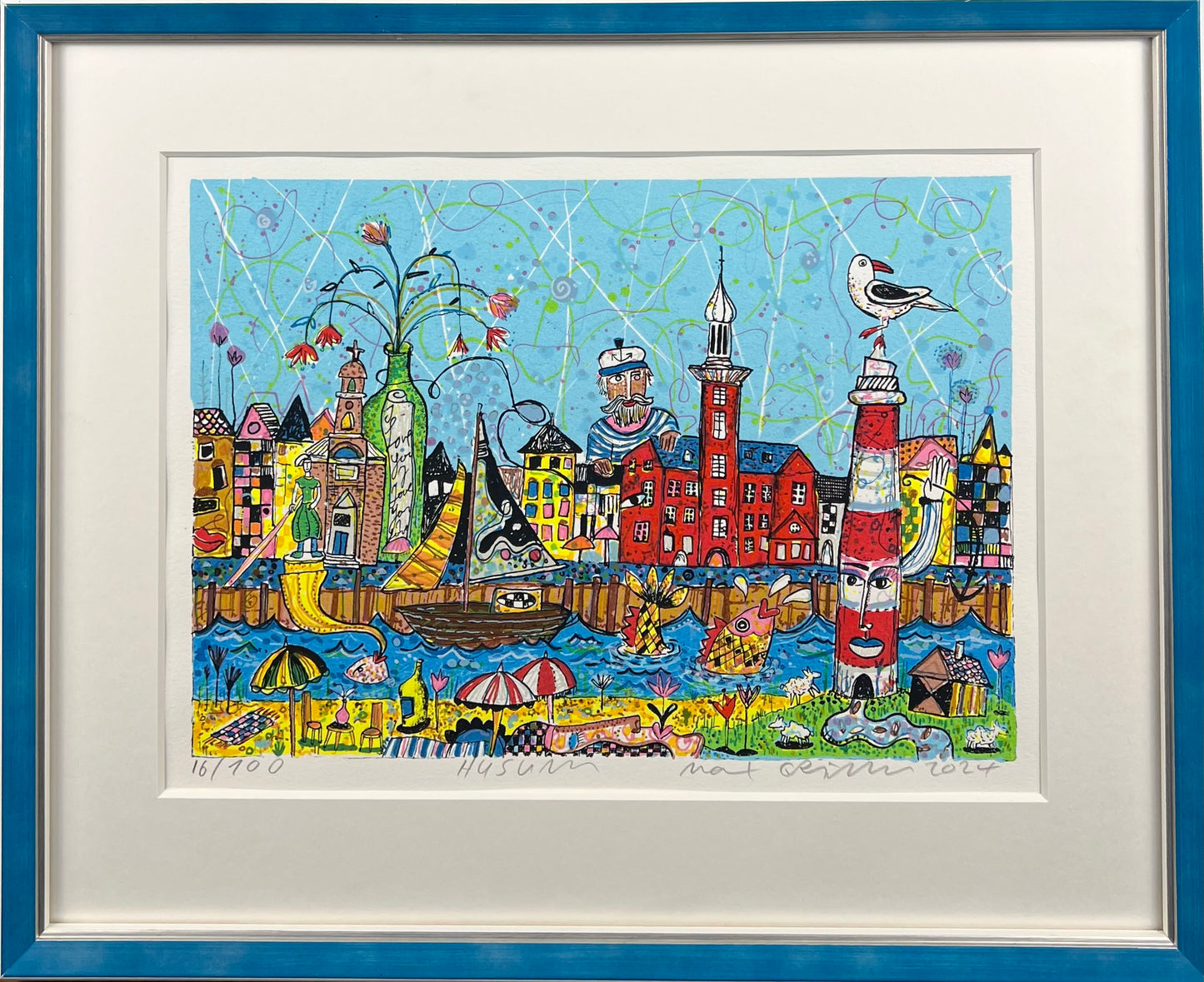 Grimm, Max, Husum, 21 x 30cm, 16/100, Siebdruck