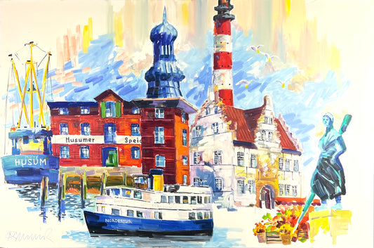 Linnenbrink, Peter, Husum Highlights, 80 x 120cm, Öl auf Leinwand