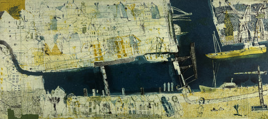 Behrendt, Falko, Husum Notizen II, 17,5 x 39,5cm, 1/30, Farbradierung