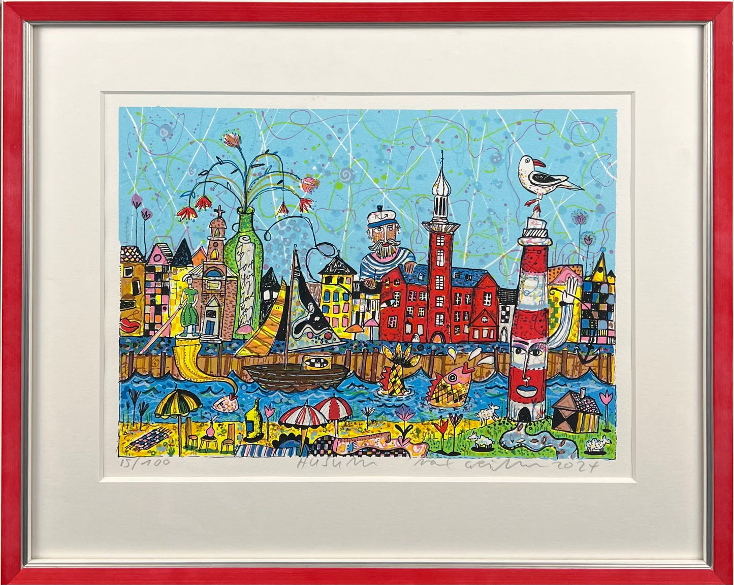 Grimm, Max, Husum, 21 x 30cm, 15/100, Siebdruck