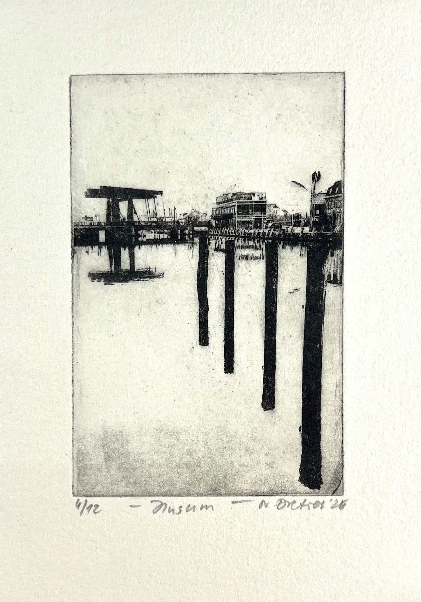 Dietrich, Nadine, Husum, 10,8 x 7 cm, 4/12, Photopolymer Etching