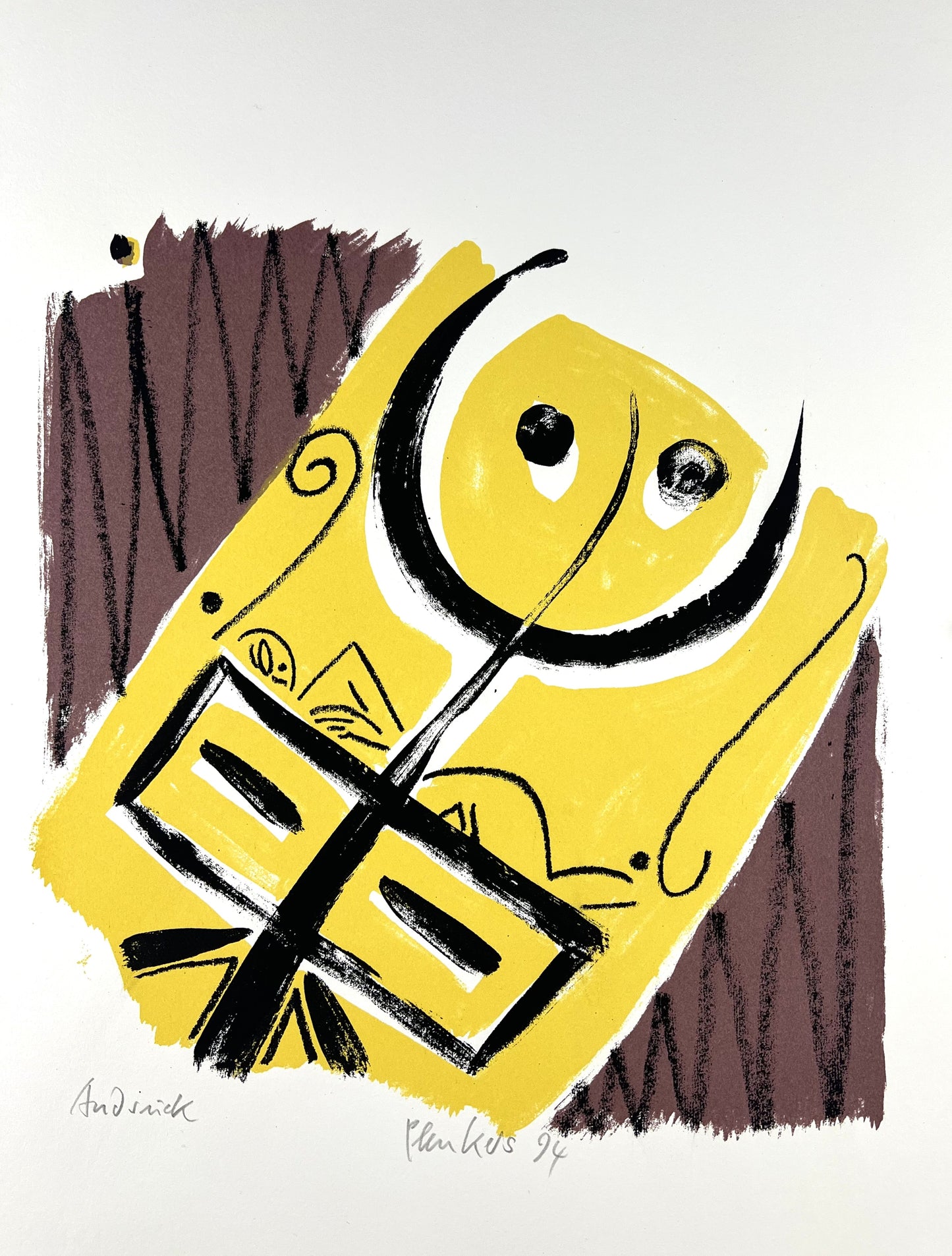 Plenkers, Stefan, o.T., 35 X 32cm, Andruck, Siebdruck, 1994