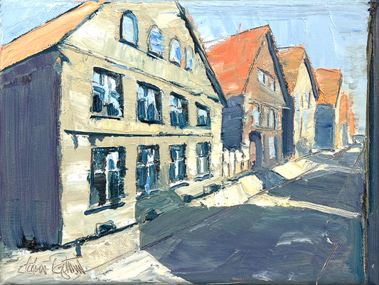 Tegtmeier, Claus, Husum - Storm Haus, 24 x 18cm, Öl auf Leinwand