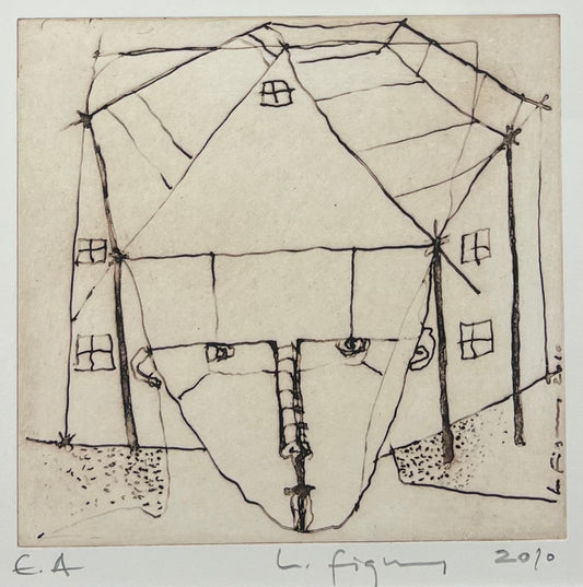 Figueroa, Lucia, Kopf I, 15 x 20cm, e.a., Radierung, 2010