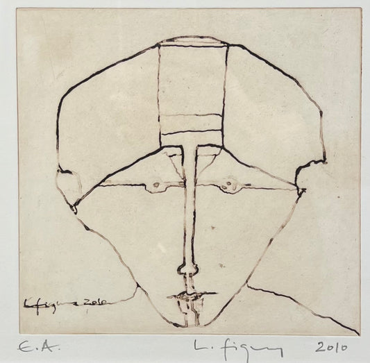 Figueroa, Lucia, Kopf III, 15 x 20cm, e.a., Radierung, 2010