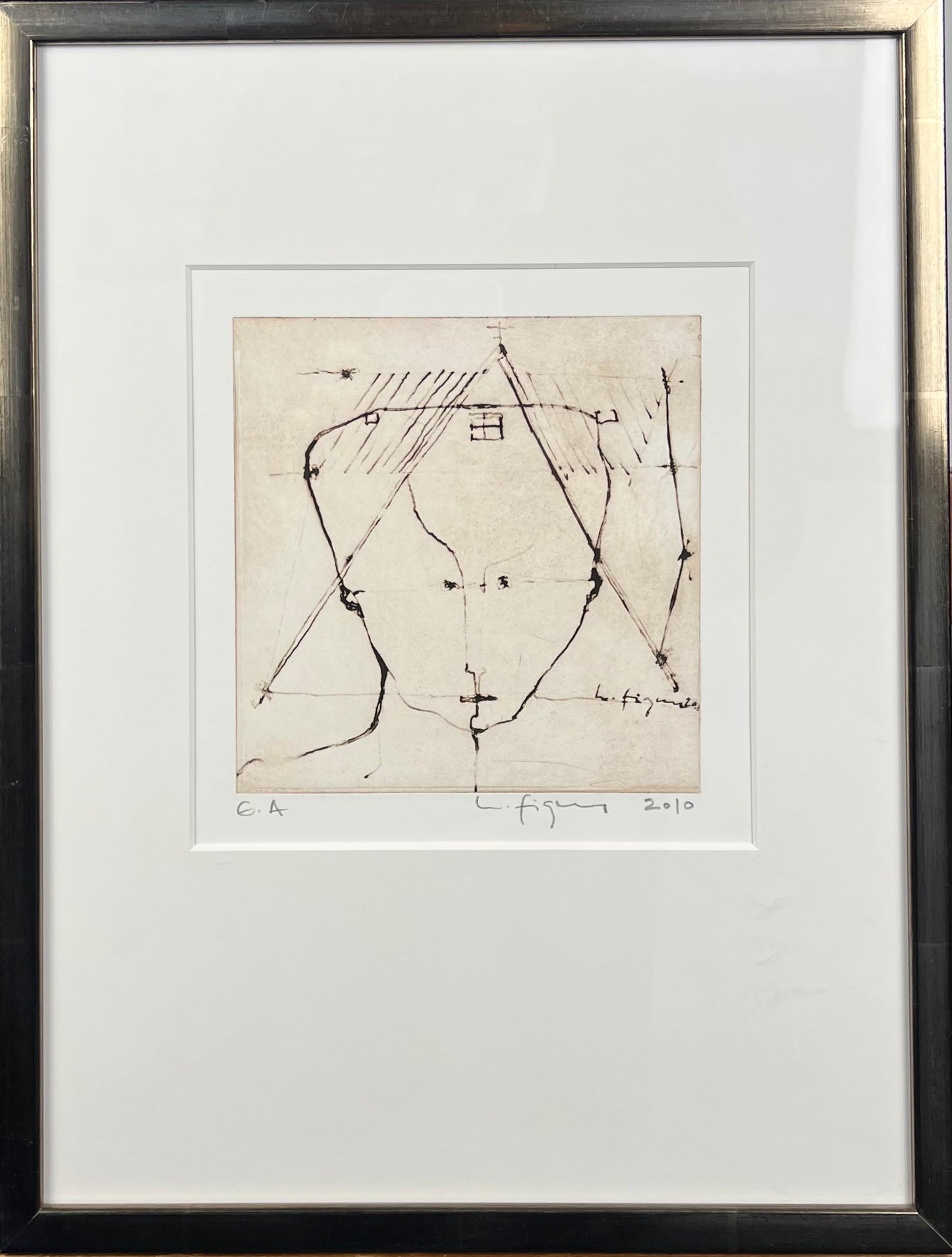 Figueroa, Lucia, Kopf II, 15 x 20cm, e.a.., Radierung, 2010
