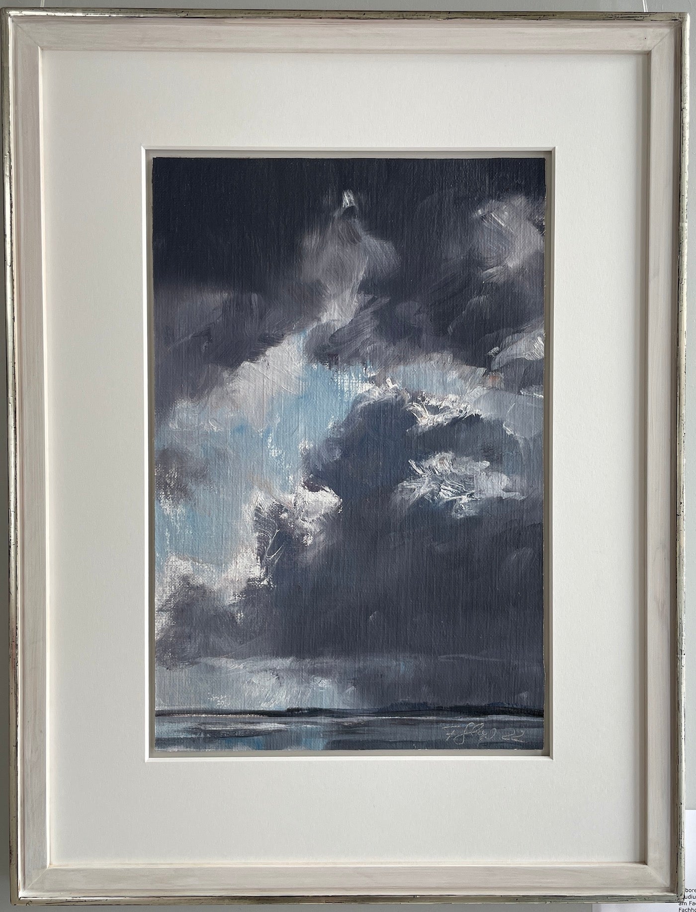 Gloyer, Frauke, Starker Himmel, 2022, Öl auf Hartfaser, 41 x 27 cm