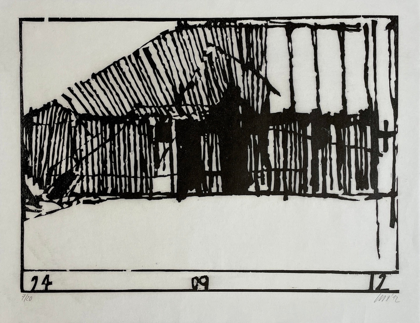 Knortz, Manuel, 240912, Holzschnitt 7/20, 33 x 43 cm