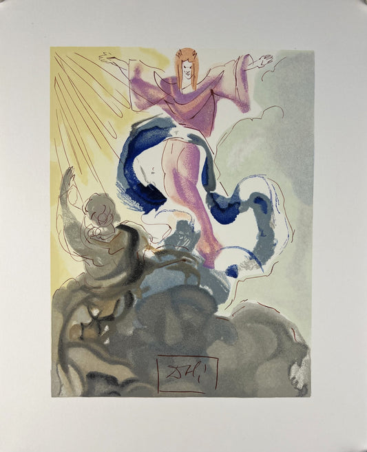 Dalí, Salvador, Piccarda Donati (Göttliche Komödie), 33 x 26,5cm, Holzschnitt, 1964