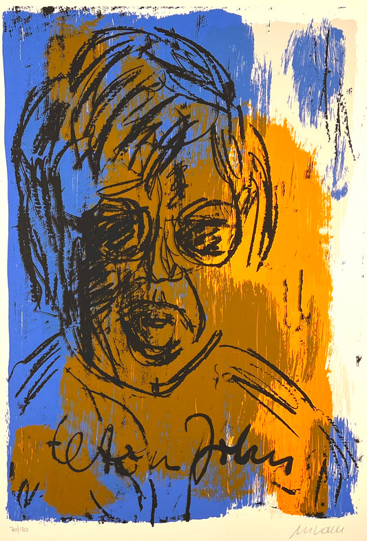 Mueller-Stahl, Armin, Elton John, 61 x 43cm, 70/180, Siebdruck