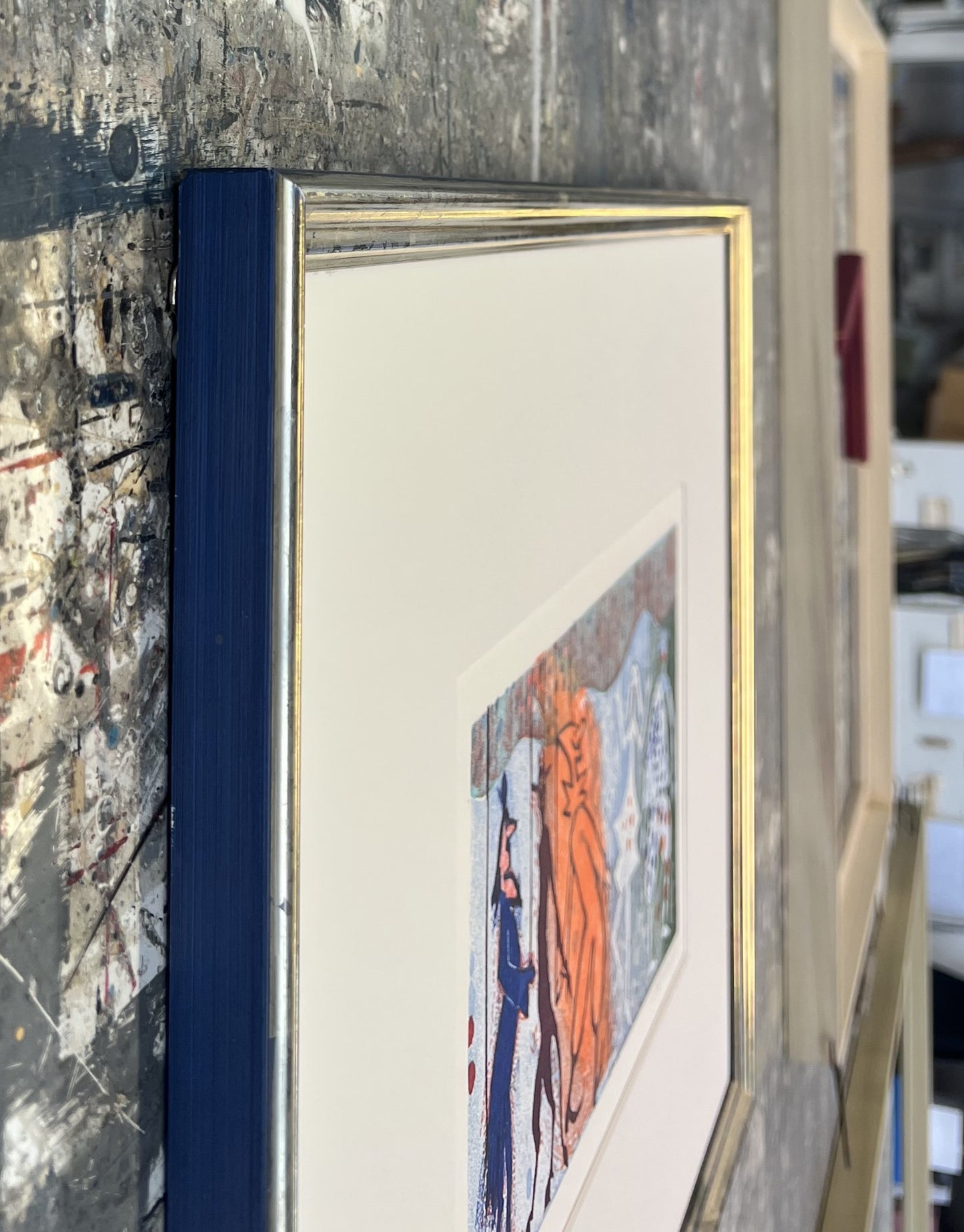 Mott-Dreizler, Gisela, Figurentheater, 17 x 29cm, 38/100, Linoldruck