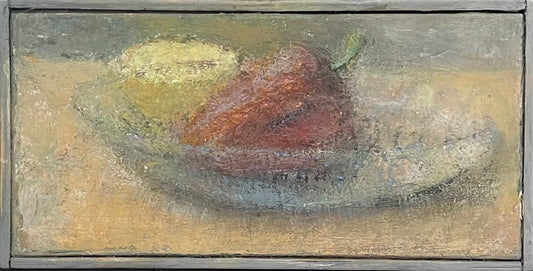 Feyen, Harald, Rote Paprika, 11 x 23cm, Ölgemälde