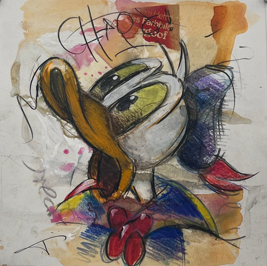 Döring, Jörg, My Chaos/Donald Duck, 30 x 30cm, Zeichnung