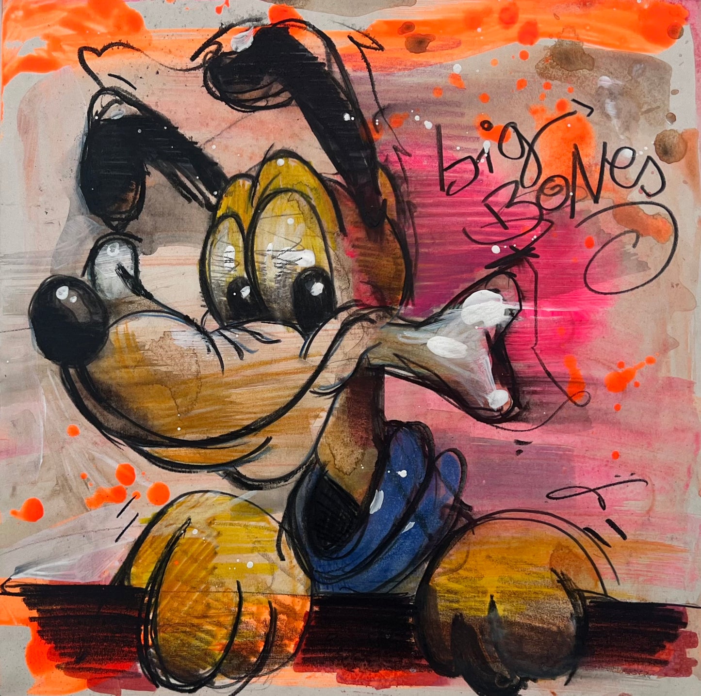 Döring, Jörg, Big Bones/Pluto, 30 x 30cm, Zeichnung