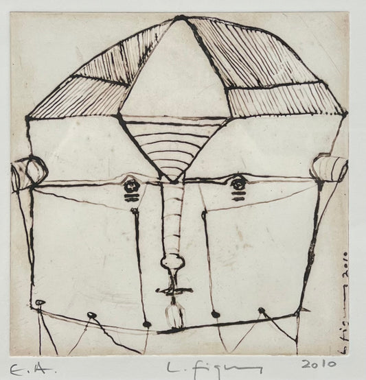 Figueroa, Lucia, Kopf IV, 15 x 20cm, e.a., Radierung, 2010