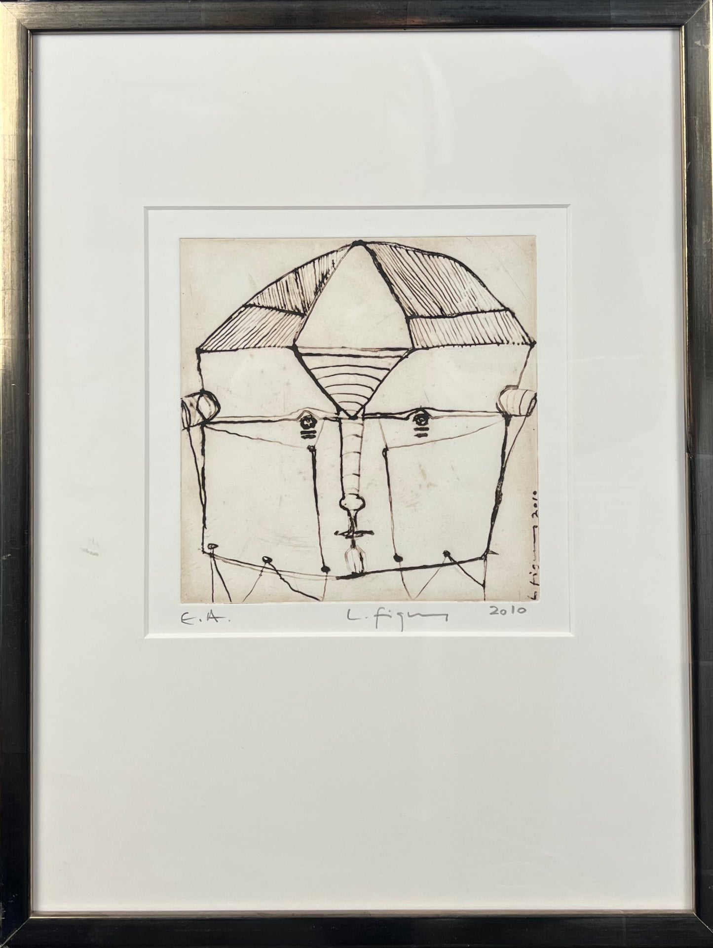 Figueroa, Lucia, Kopf IV, 15 x 20cm, e.a., Radierung, 2010