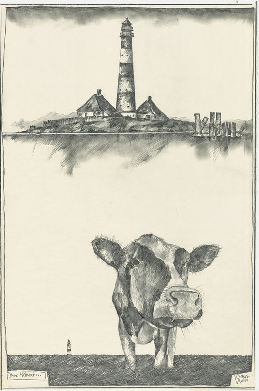 West, Ole, Ihre Heimat, 60 x 40cm, Zeichnung