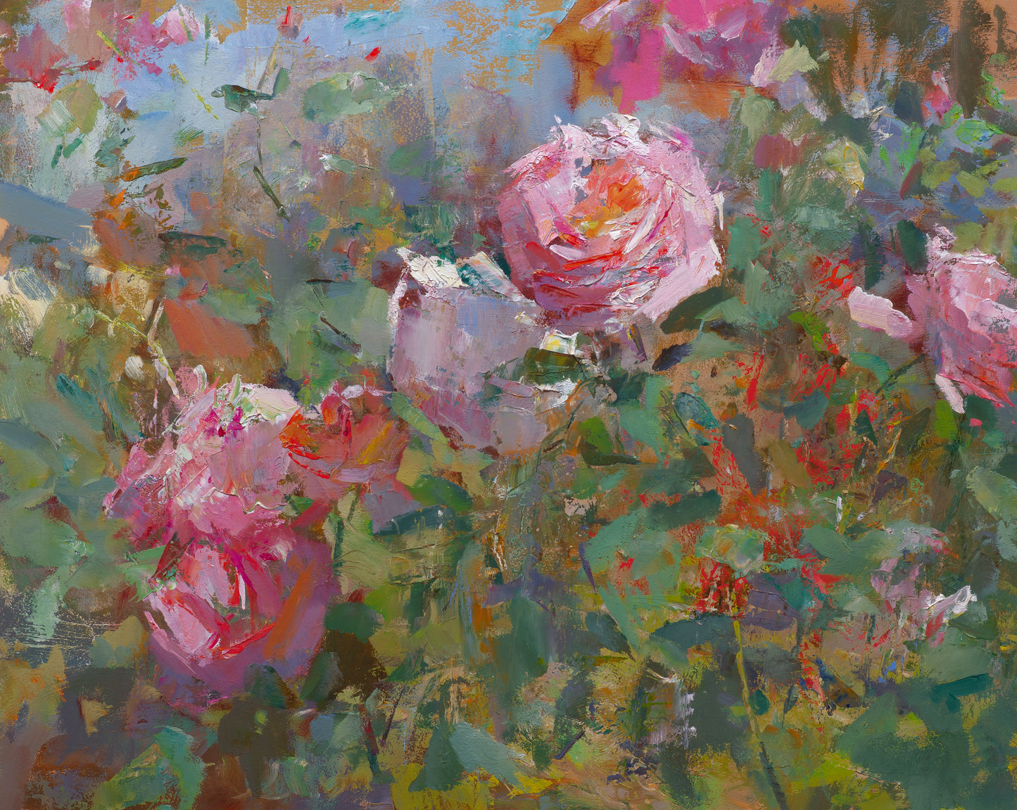 Wirtz, Björn, Im Rosengarten, 40 x 50cm, Ölgemälde
