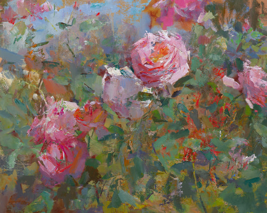 Wirtz, Björn, Im Rosengarten, 40 x 50cm, Ölgemälde
