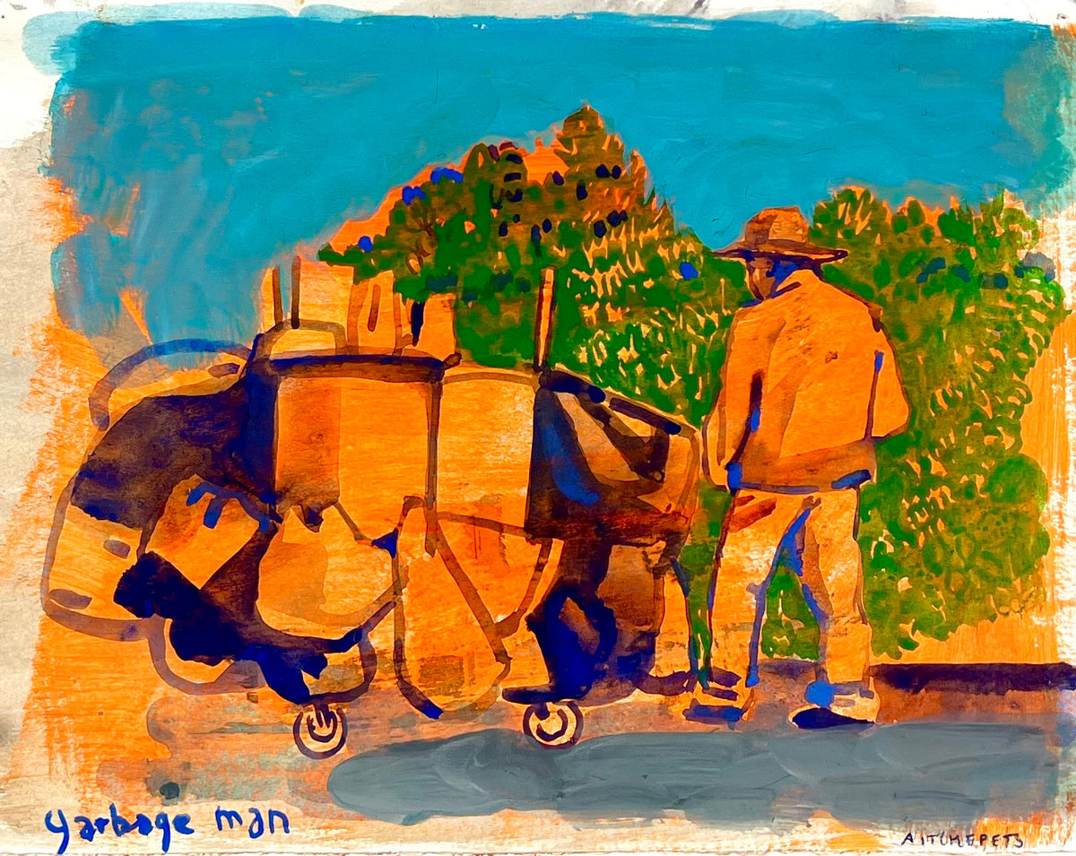 Tchepets, Anja, In Mexico City, 25 x 33cm, Gouache