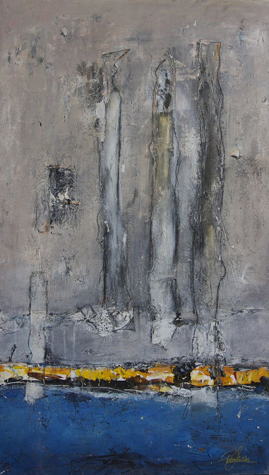 Jacobsen, Petra, Das zeitlose Meer, 120 x 70cm, Mischtechnik