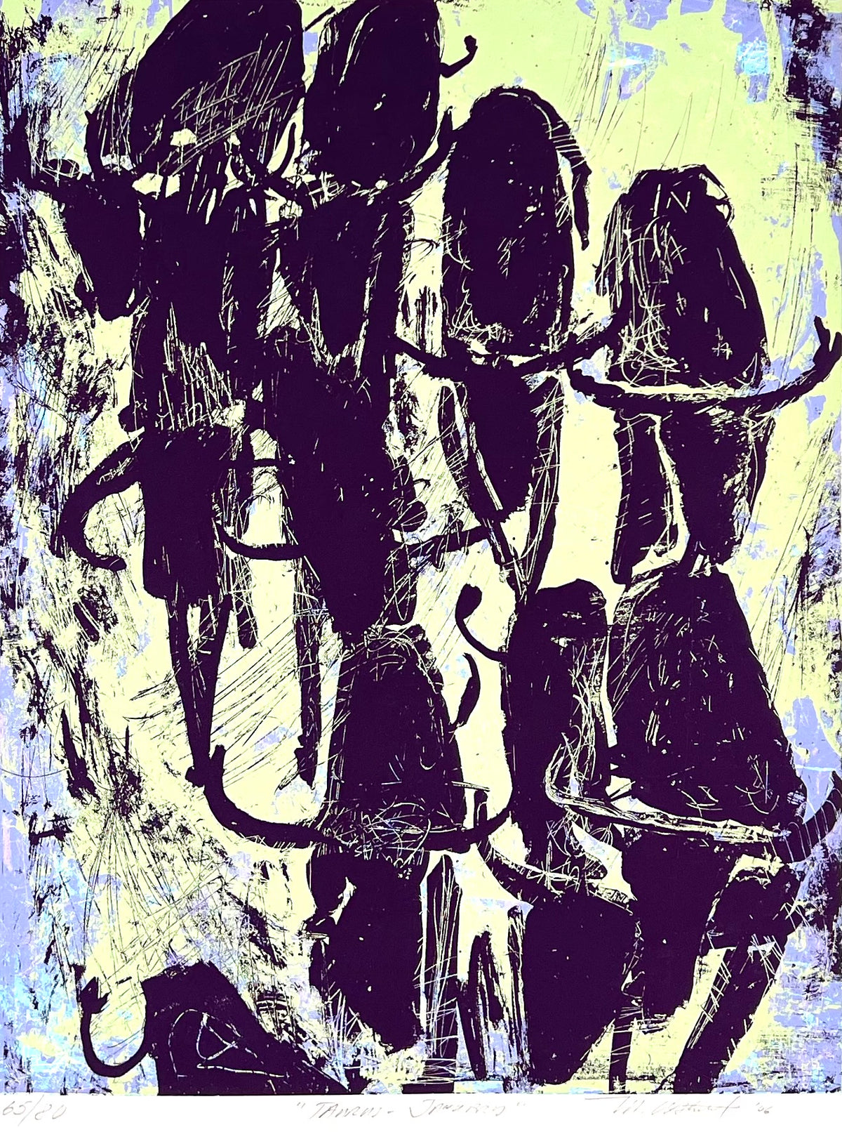 Alsterlind, Mark, Januar Taurus, 39 x 30cm, 65/80, Siebdruck, 2006