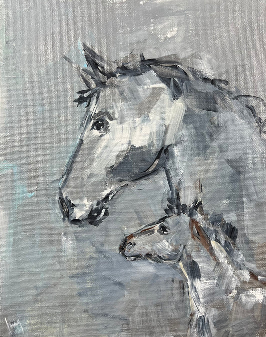 Ramm, Ines, Junges Blut, 30 x 24cm, Acryl auf Leinwand