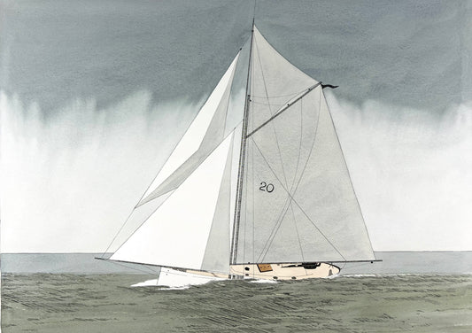 Kaczmarek, Frank, Segelschiff, 40 x 55,5cm, 43/400, Radierung
