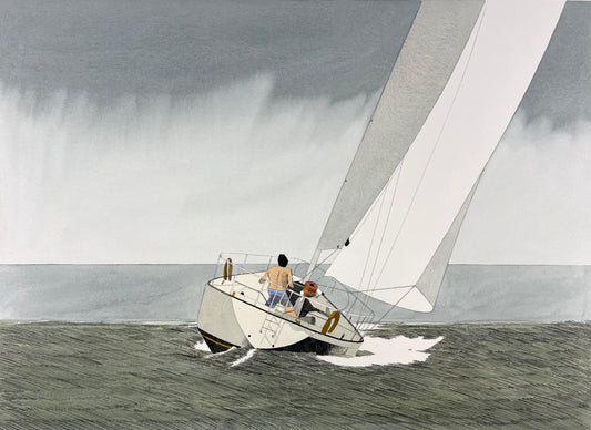 Kaczmarek, Frank, The Yachtsmann, 40 x 55,5cm, 105/300, Radierung