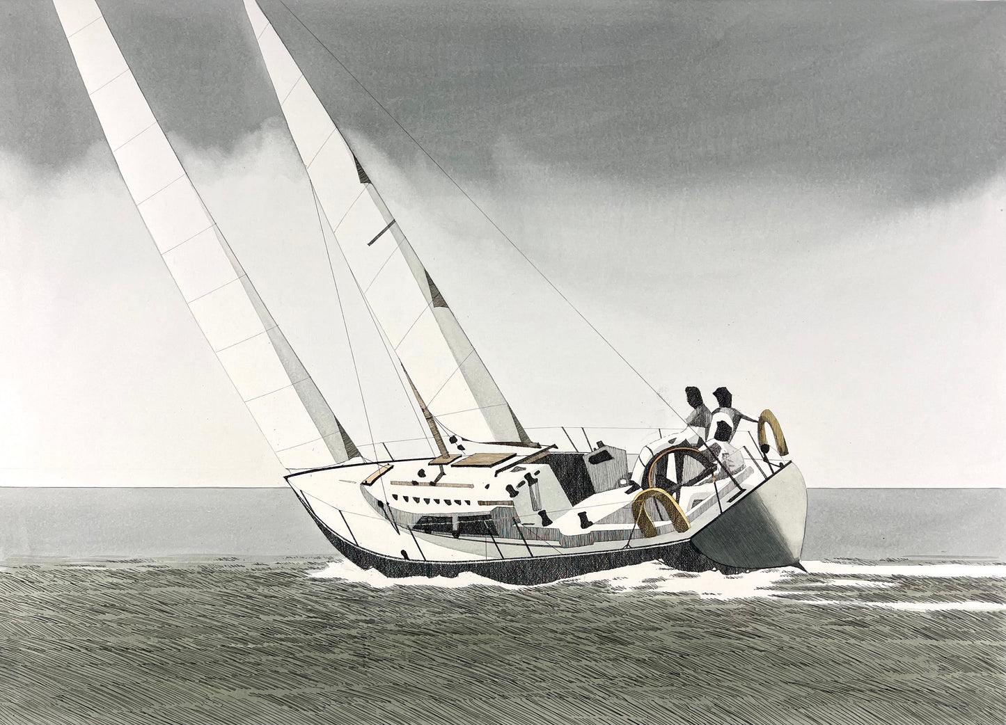 Kaczmarek, Frank, The racer, 40 x 55,5cm, 45/400, Radierung