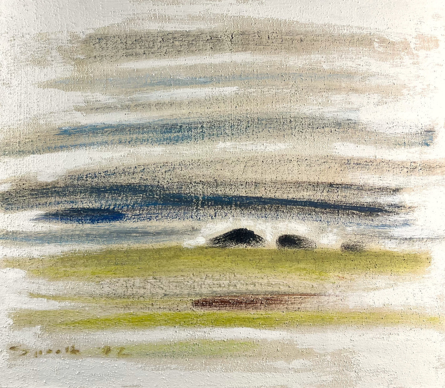 Sprotte, Siegward, Kampen, 59,5 x 89,5cm, Öl auf Karton