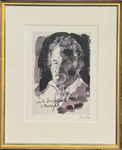 Mueller-Stahl, Armin, Karl Friedrich Schinkel, 22 x 31cm, 20/60, Lithografie