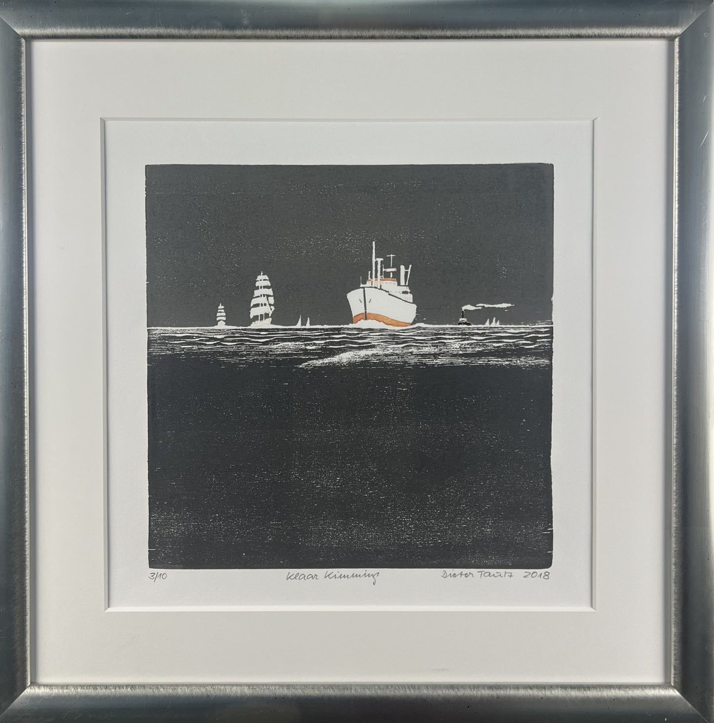 Tautz, Dieter, Klaar Kimming, 30 x 30cm, 3/10, Farbholzschnitt