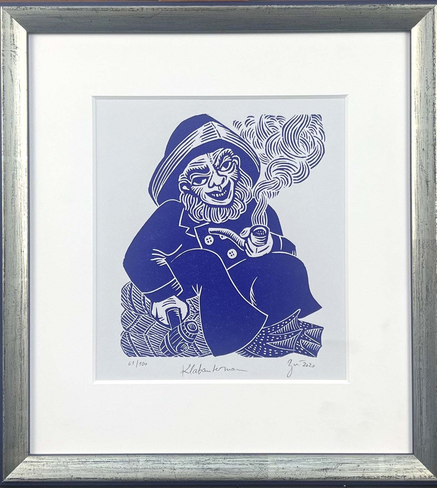 Zwirnmann, Katja, Klabautermann/Kleines Pandämonium, 22,5 x 16,5cm, 61/100, Linolschnitt, 2020